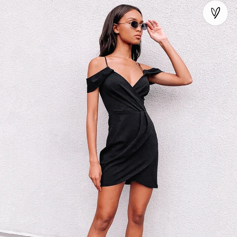 Lulus love so sweet black dress